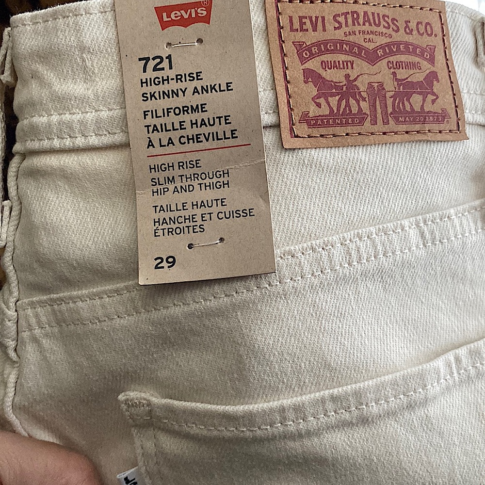 New LEVI 721 SKINNY UTILITY ANKLE JEAN Size 29 ⭐️⭐️⭐️⭐️ - Picture 8 of 13